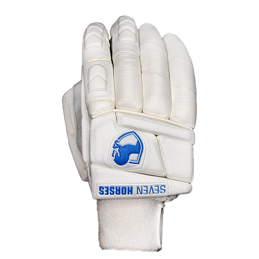 LIMITED EDTION BATTING GLOVES (White - Blue)